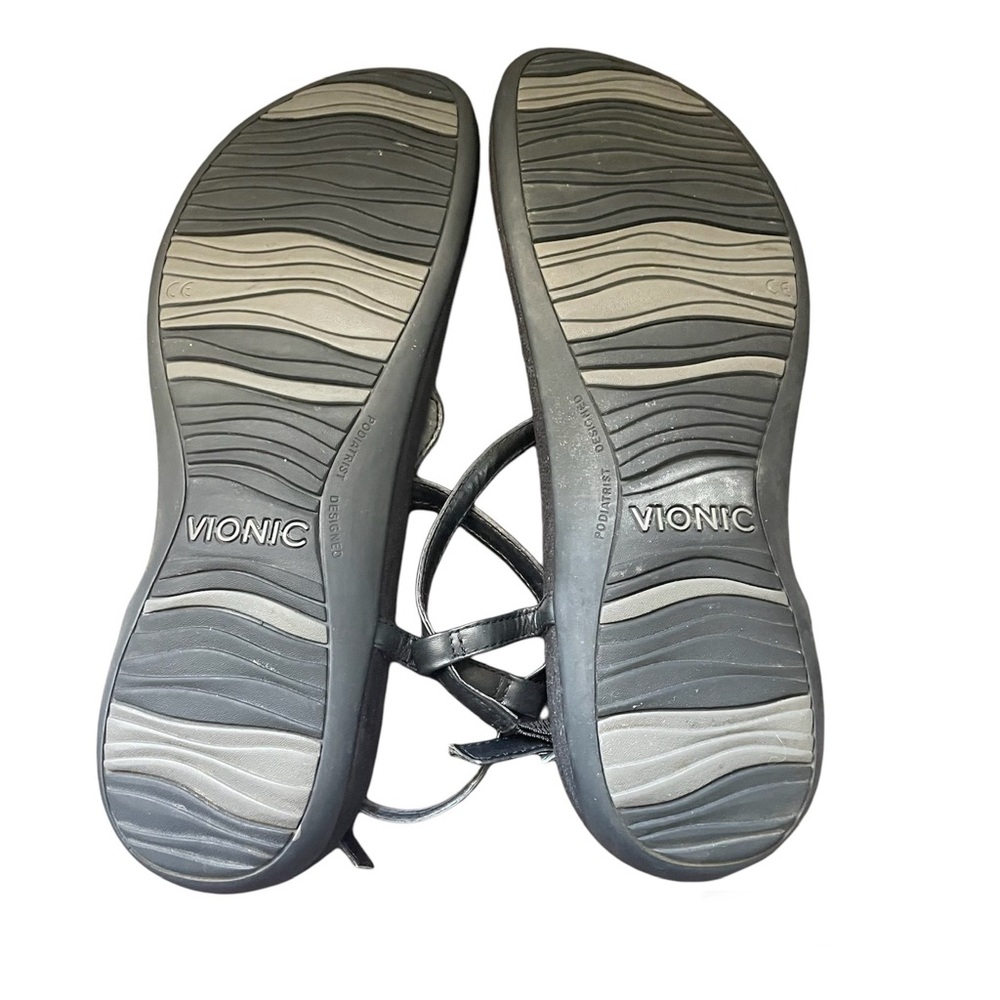 Vionic Lizbeth Toe Post Black Sandals - image 4